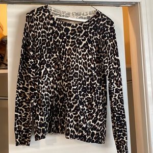 Jcrew leopard print “Teddy” sweater